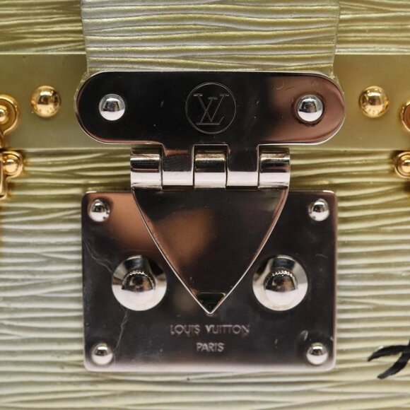 LOUIS VUITTON Epi Metallic Petite Mar Bag Silver Gold M54652 LV Auth 108234 - Picture 8 of 16